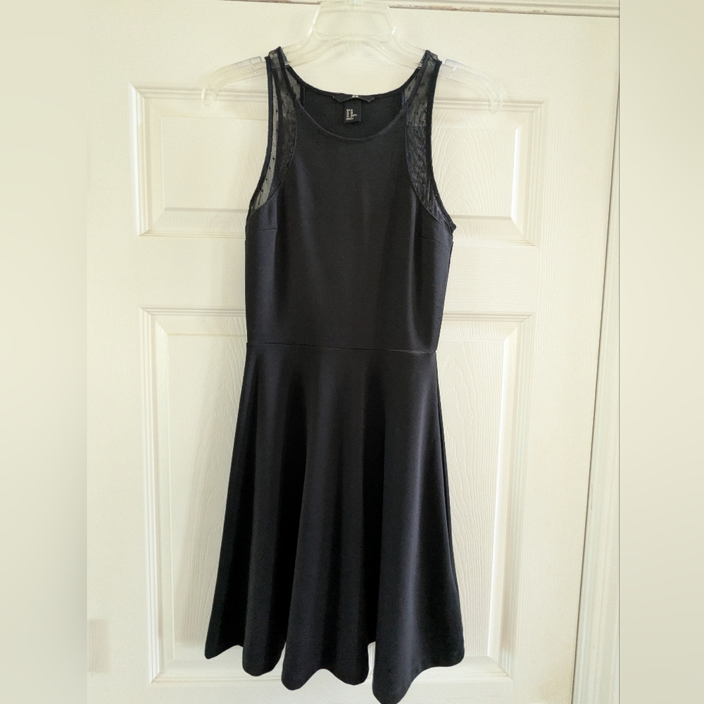 H&M Chic Black Sleeveless Mini Dress